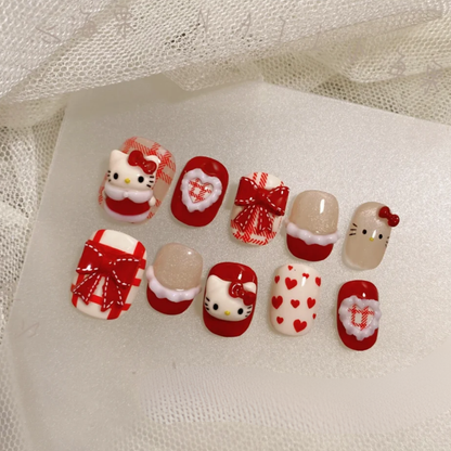 Whimsical Kit press-on nails - image 6 of 11, soft neutral almond