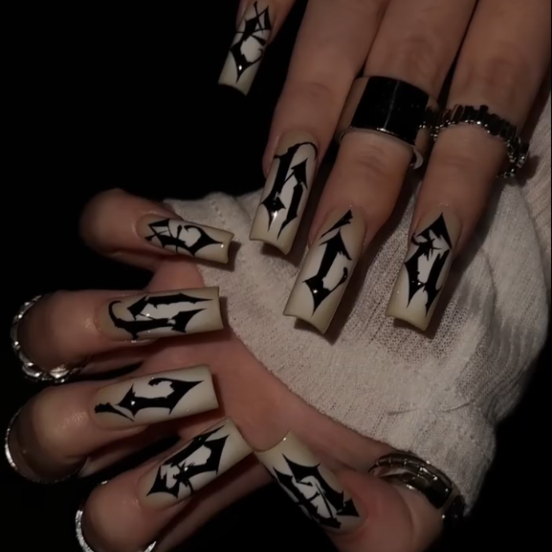 Funky Chrome press-on nails - image 12 of 15, pearl-shift square