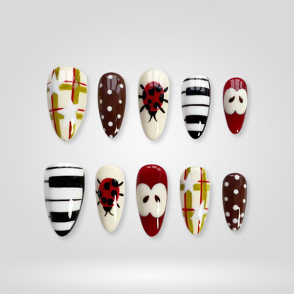 Playful Vibes press-on nails - image 8 of 13, cat-eye velvet almond