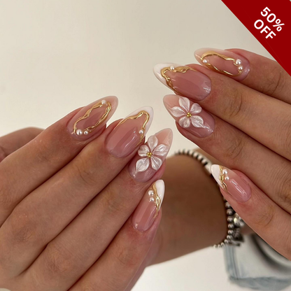 Golden Whisper press-on nails - image 8 of 16, cat-eye velvet almond