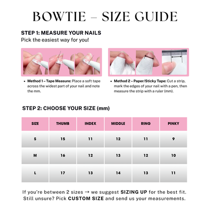 CRIMSON FLOW press-on nails on hand - lifestyle photo, pearl-shift finish