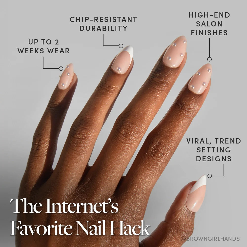 ALWAYS & FOREVER press-on nails - image 5 of 9, milky cloud dancer almond