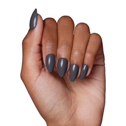 Ash Gray press-on nail set - XS to L sizing, seasonal design