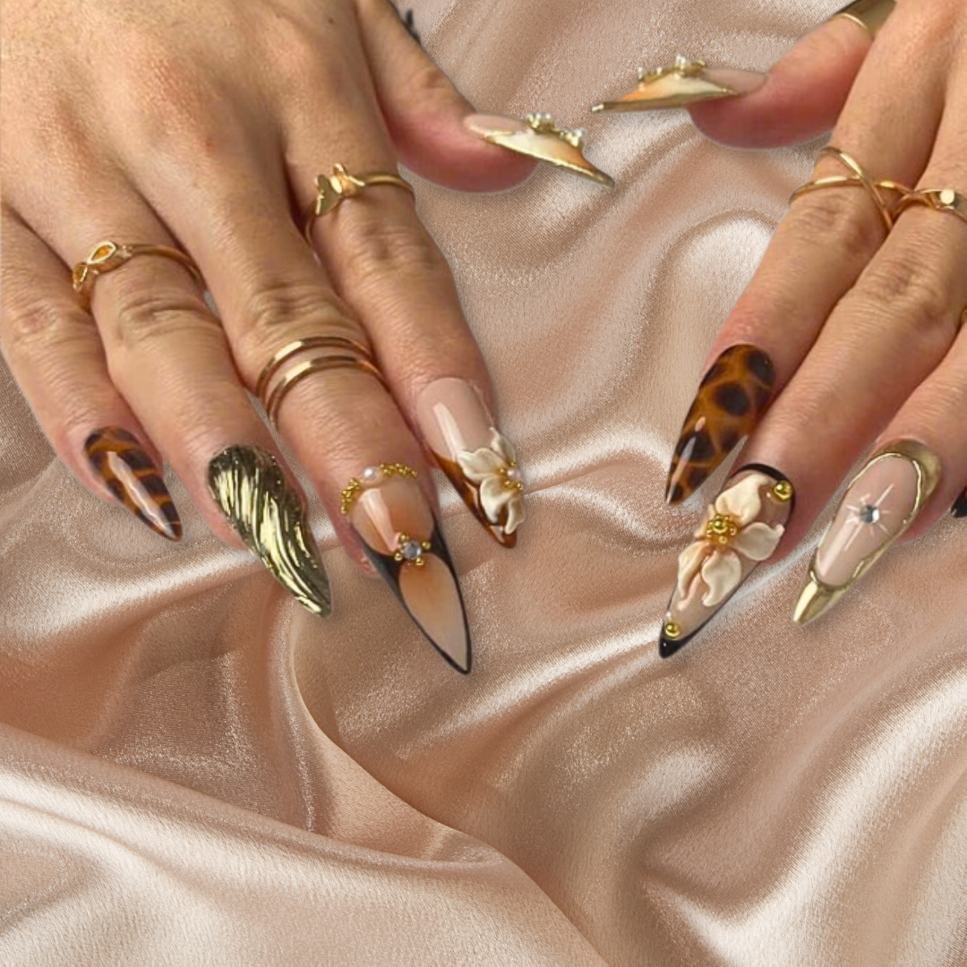 Luxe Essence press-on nails - image 6 of 15, pearl-shift square