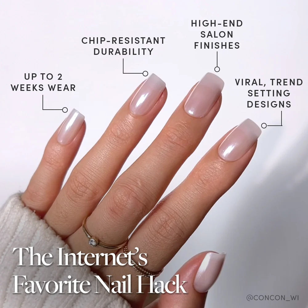 Bailey press-on nails - image 5 of 9, jelly glaze square