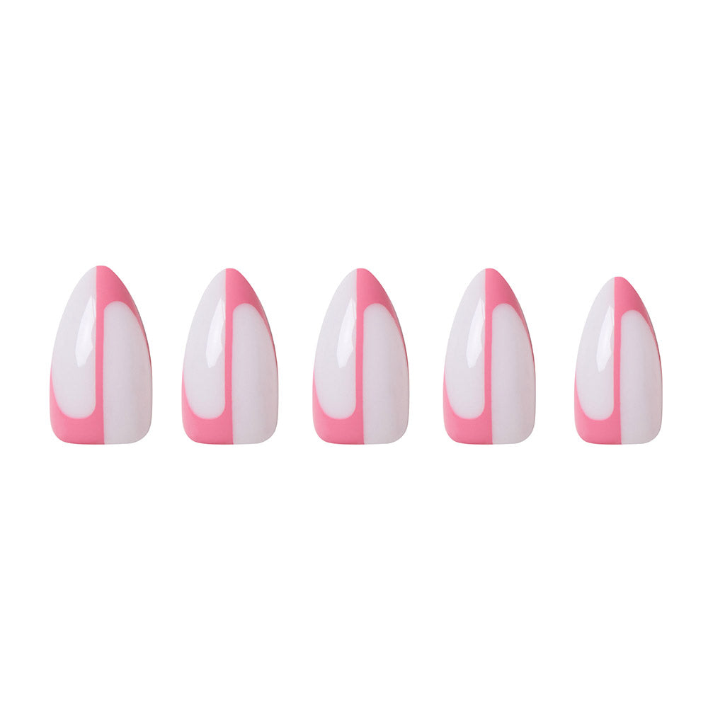 Better Half press-on nails close-up texture detail - milky cloud dancer finish, US shipping
