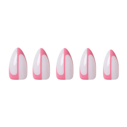 Better Half press-on nails close-up texture detail - milky cloud dancer finish, US shipping