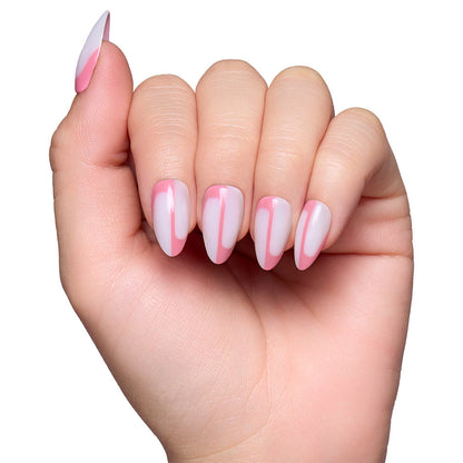 Better Half press-on nail set - XS to L sizing, milky cloud dancer design