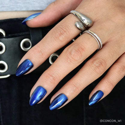 Blue Steel press-on nails - image 5 of 8, pearl-shift almond