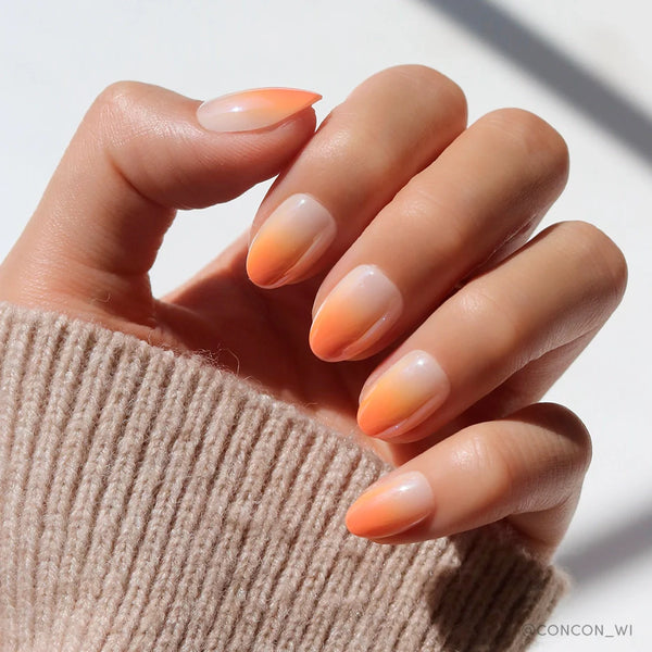 Candy Corn | Jelly Glaze Oval Press-Ons press-on nail set