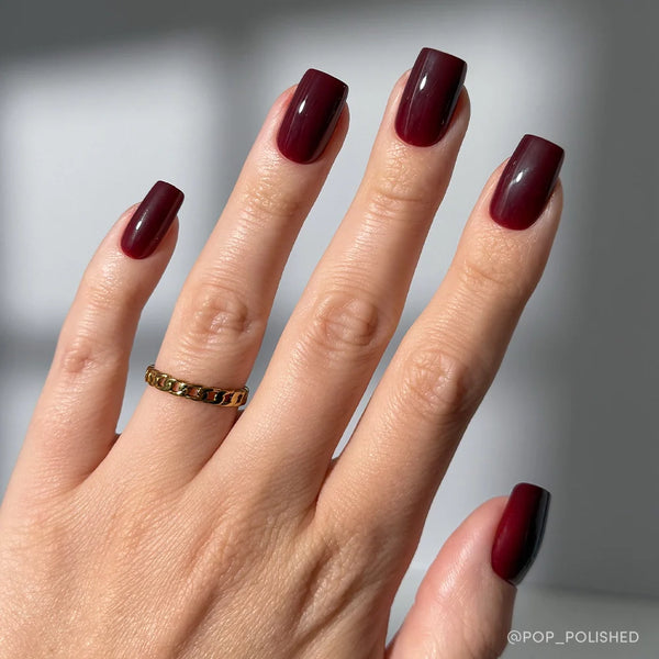 Cherry Mocha | Berry Square Press-Ons press-on nail set