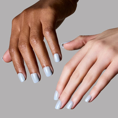 Clear Skies press-on nail set - XS to L sizing, jelly glaze design
