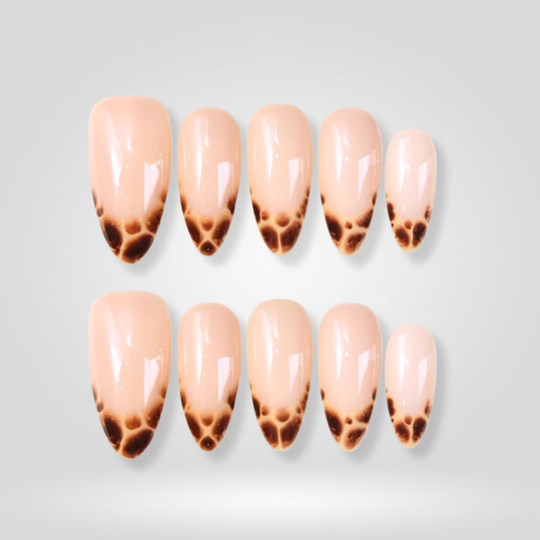 Cocoa Fade | Ombre Gradient Almond Press-Ons press-on nail set