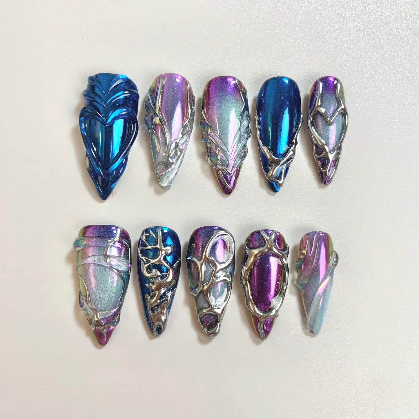 Ethereal Glaze press-on nails - image 7 of 16, milky cloud dancer almond