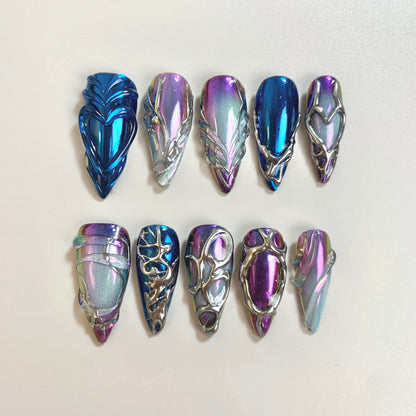 Ethereal Glaze press-on nails - image 7 of 16, milky cloud dancer almond