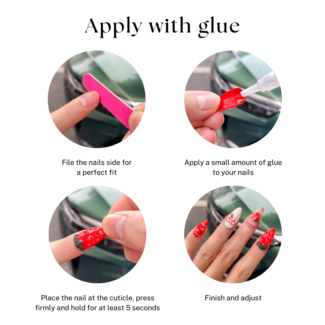 CRIMSON FLOW press-on nails - image 5 of 9, pearl-shift almond