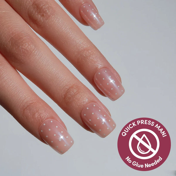 Dainty Dots | Polka Dot Square Press-Ons press-on nail set