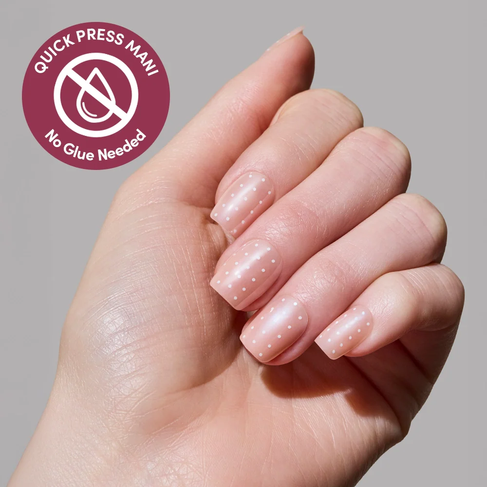 Dainty Dots press-on nail set - XS to L sizing, polka dot design