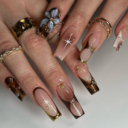 Funky Fusion press-on nails - image 5 of 17, seasonal coffin/ballerina