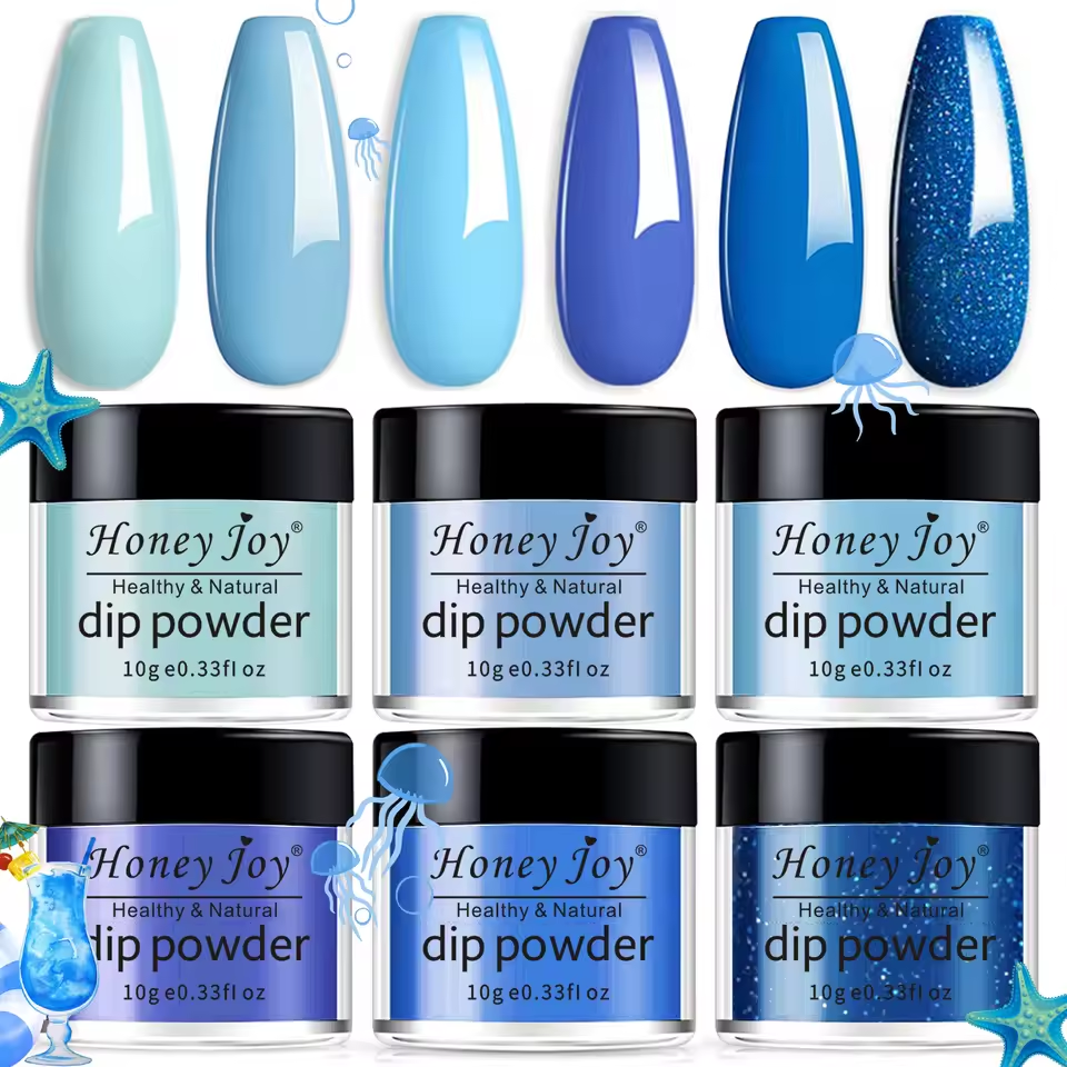 6pcs Dip Powder Set Bowtie Nail Box gel or powder - image 5 of 12