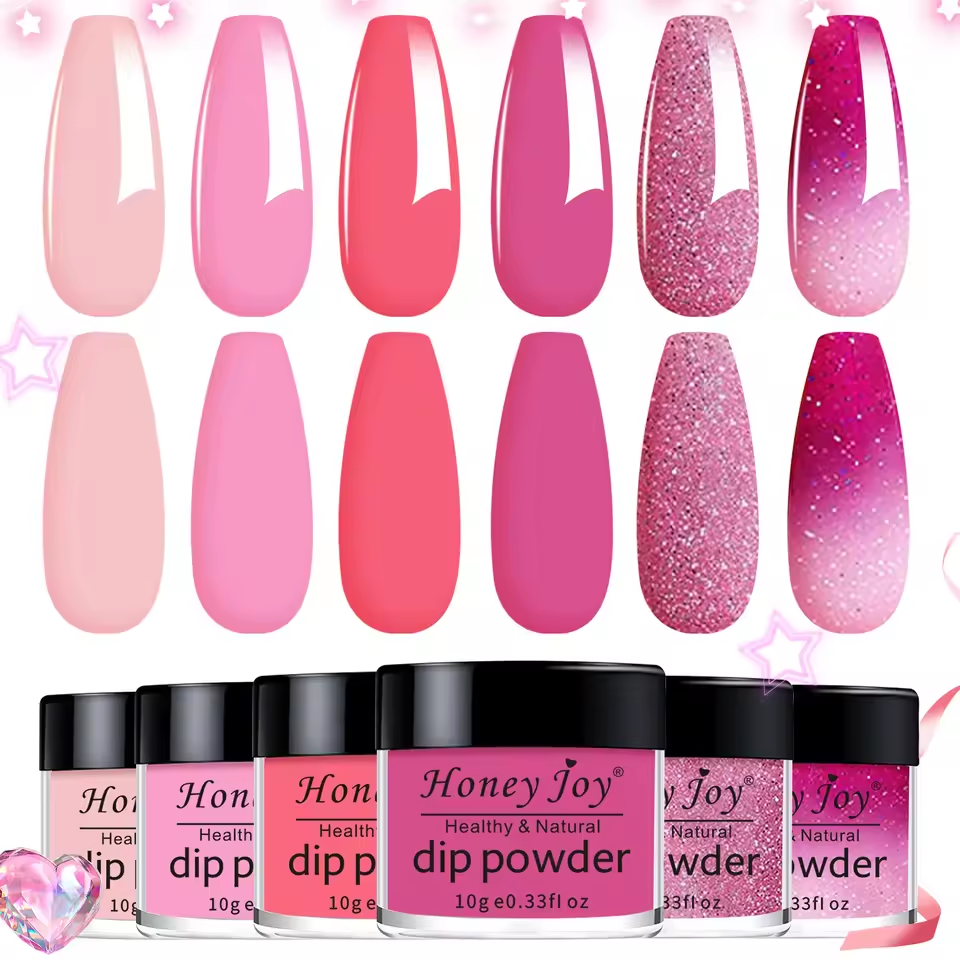 6pcs Dip Powder Set Bowtie Nail Box gel or powder - image 6 of 12