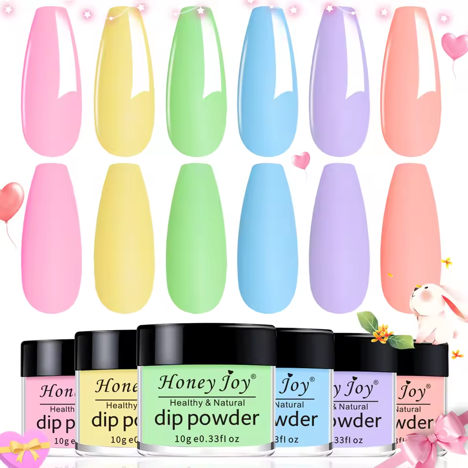 6pcs Dip Powder Set Bowtie Nail Box gel or powder - image 9 of 12