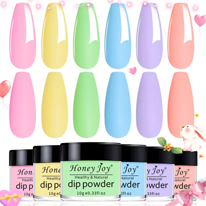 6pcs Dip Powder Set Bowtie Nail Box gel or powder - image 9 of 12