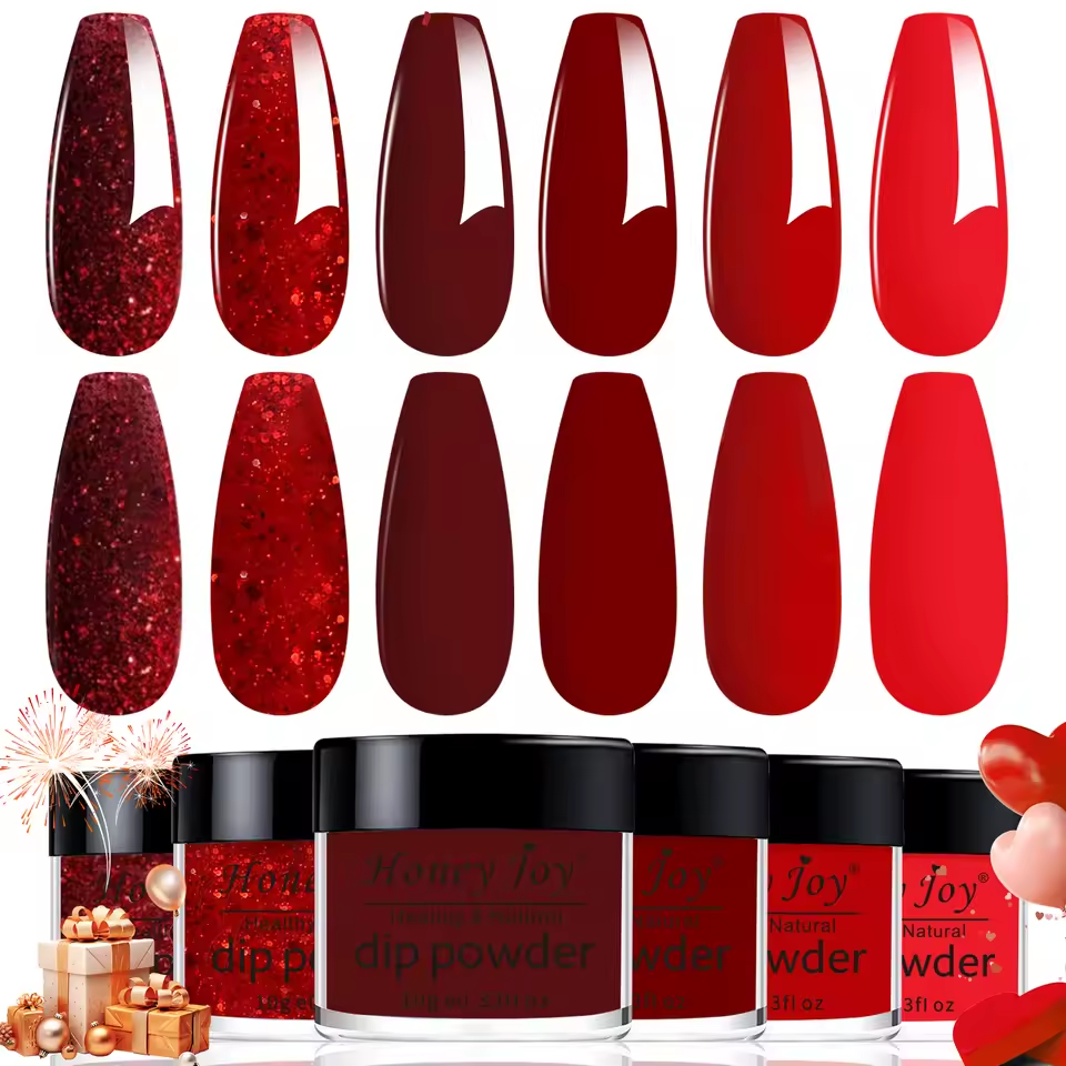 6pcs Dip Powder Set Bowtie Nail Box gel or powder - image 3 of 12