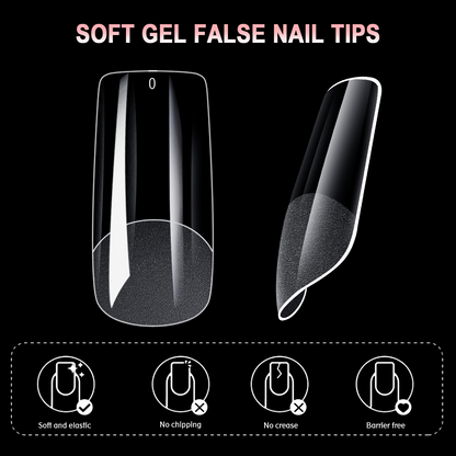 600pcs Nail Tips Cover Bowtie Nail Box nail tips - image 3 of 14