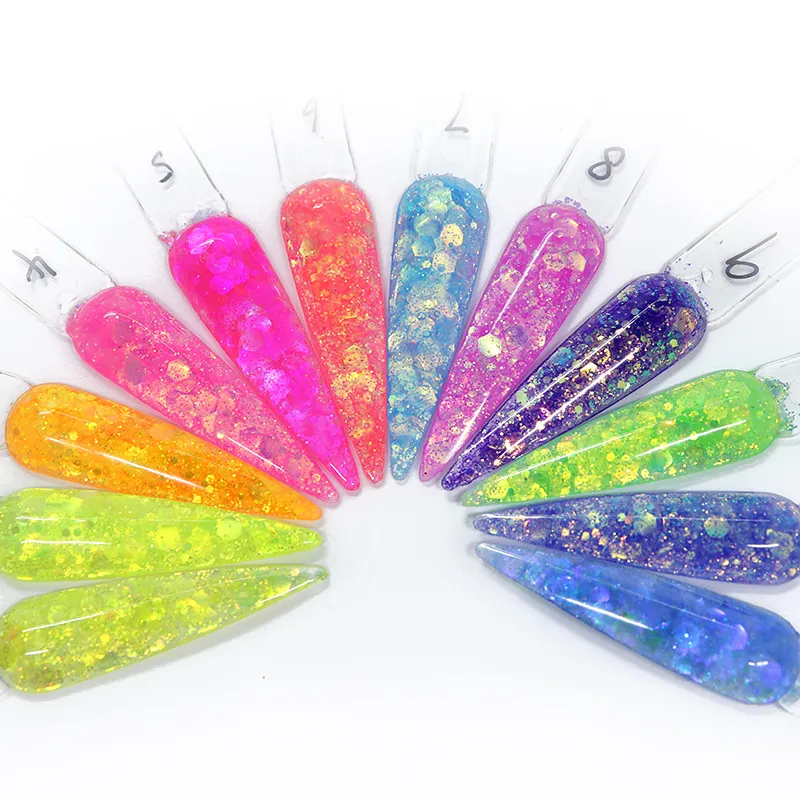 Glitter Acrylic Powder Bowtie Nail Box gel or powder - image 5 of 21