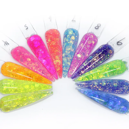Glitter Acrylic Powder Bowtie Nail Box gel or powder - image 5 of 21