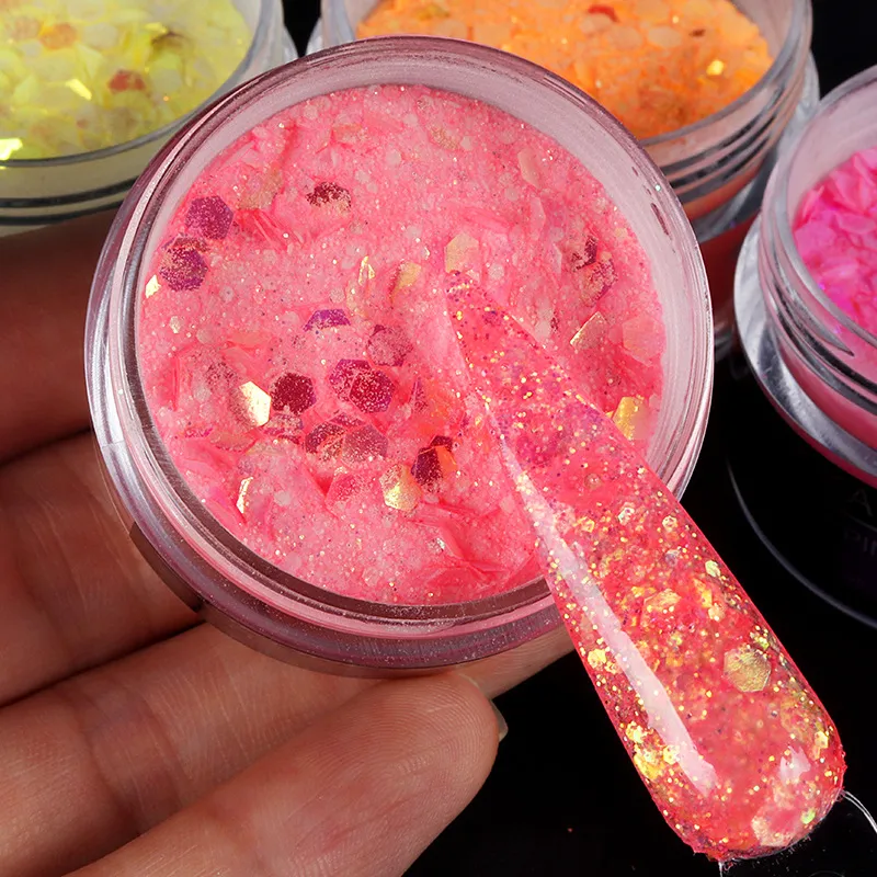 Glitter Acrylic Powder Bowtie Nail Box gel or powder - image 4 of 21