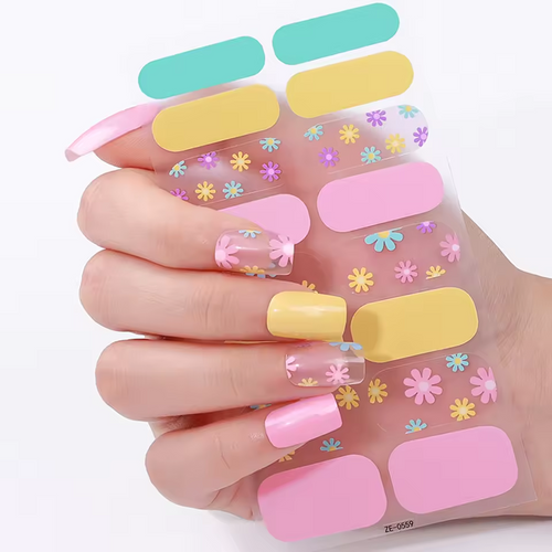 Flowers Nail Strips