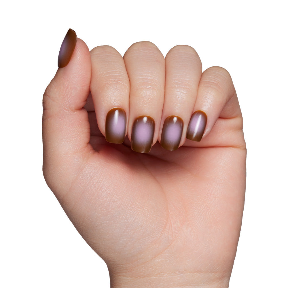 Eclipse press-on nail set - XS to L sizing, watercolor aura design