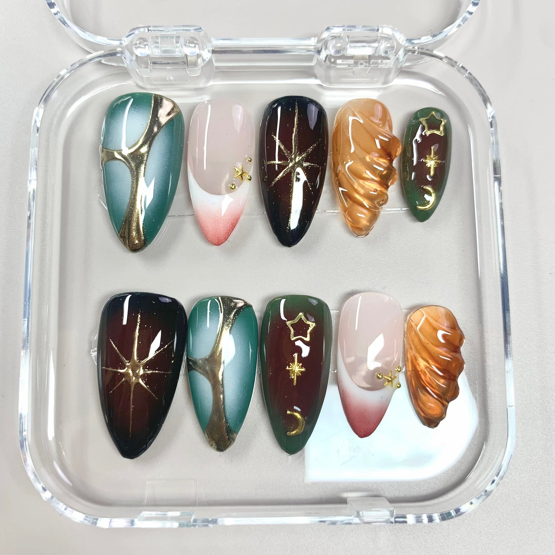 Ethereal Glaze press-on nails - image 12 of 16, milky cloud dancer almond