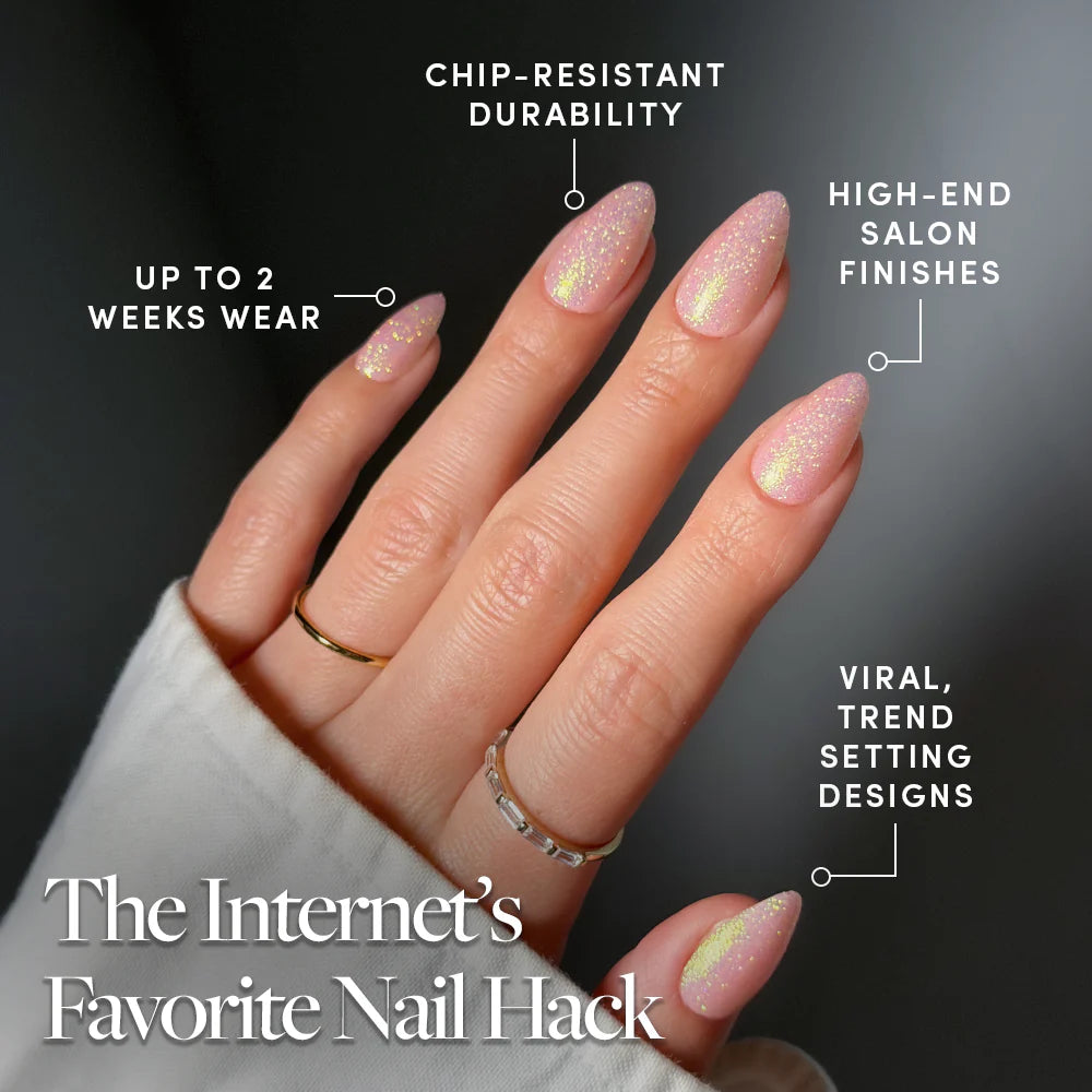 FAIRY FLEXX press-on nails close-up texture detail - cat-eye velvet finish, US shipping
