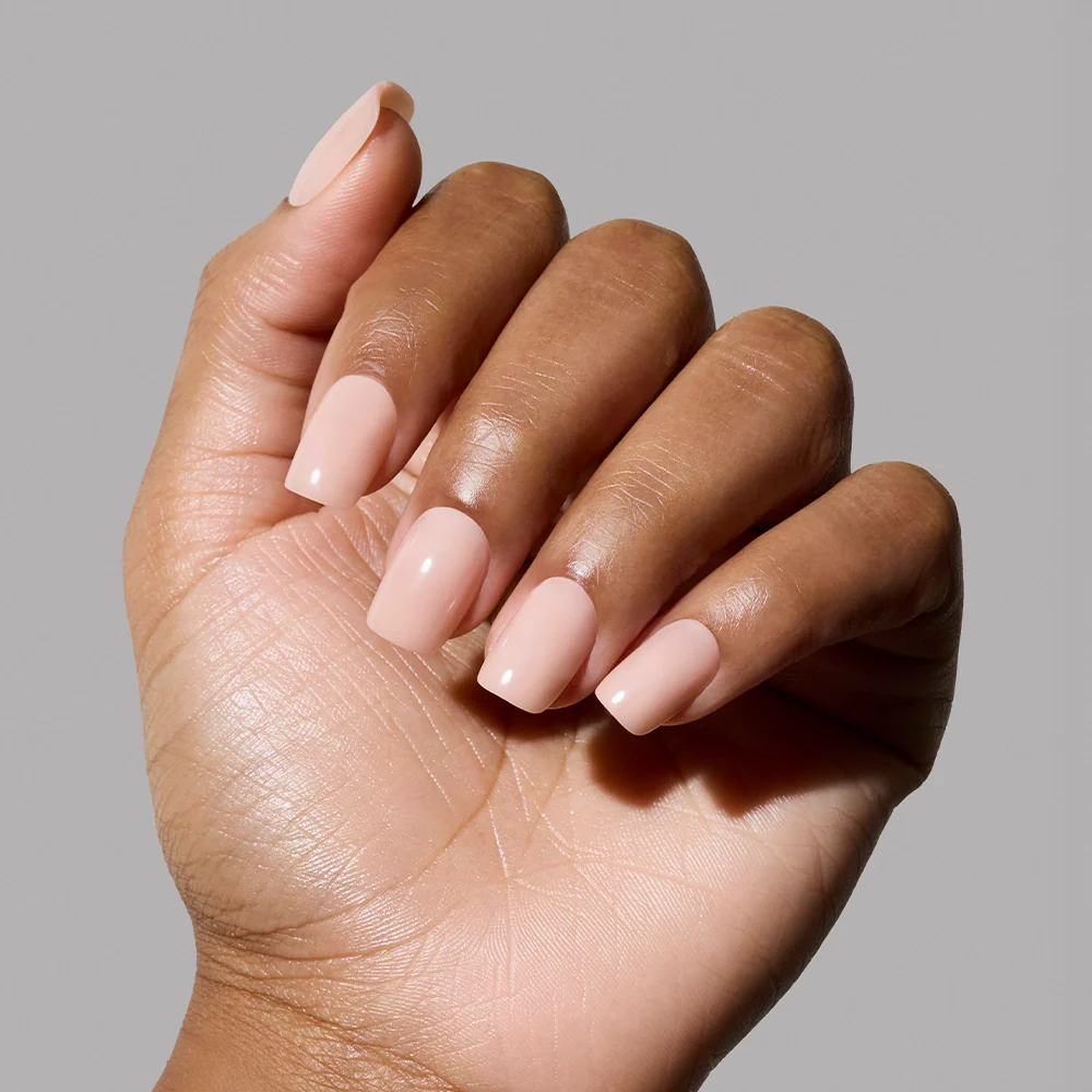 FOR THE "IT" GIRLS press-on nails close-up texture detail - soft neutral finish, US shipping