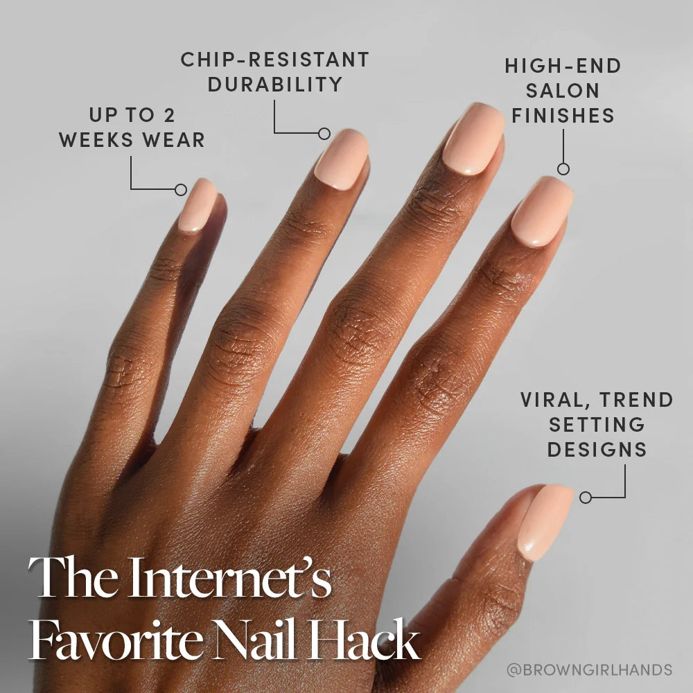 FOR THE "IT" GIRLS press-on nails - image 5 of 9, soft neutral square