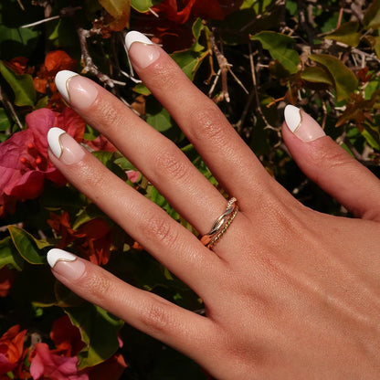 French Muse press-on nails - image 5 of 8, milky cloud dancer oval
