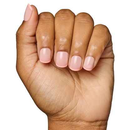 French Peach press-on nail set - XS to L sizing, dipped french design