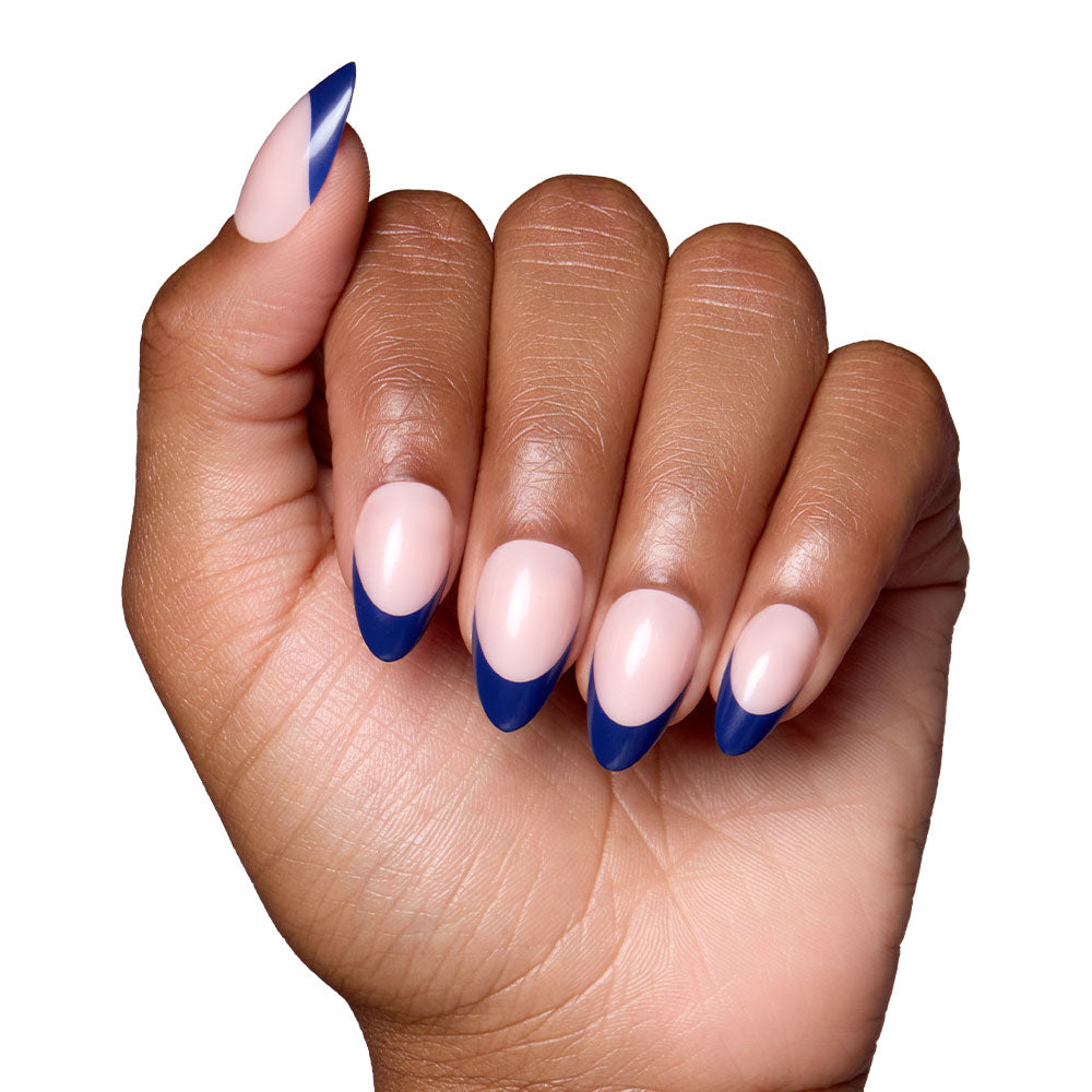 French Riviera press-on nail set - XS to L sizing, french tip design