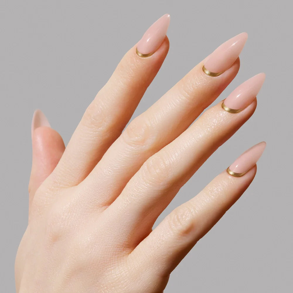 Goal Getter press-on nail set - XS to L sizing, french tip design