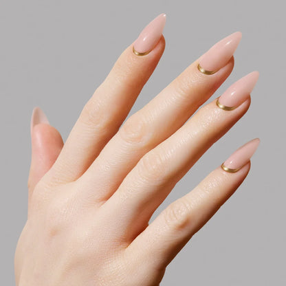 Goal Getter press-on nail set - XS to L sizing, french tip design