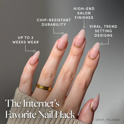 Goal Getter press-on nails - image 6 of 10, french tip almond