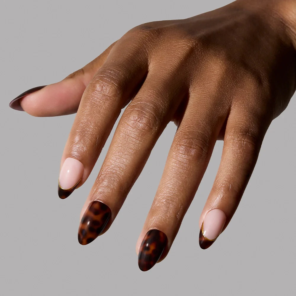 KILLAZILLA press-on nails close-up texture detail - french tip finish, US shipping