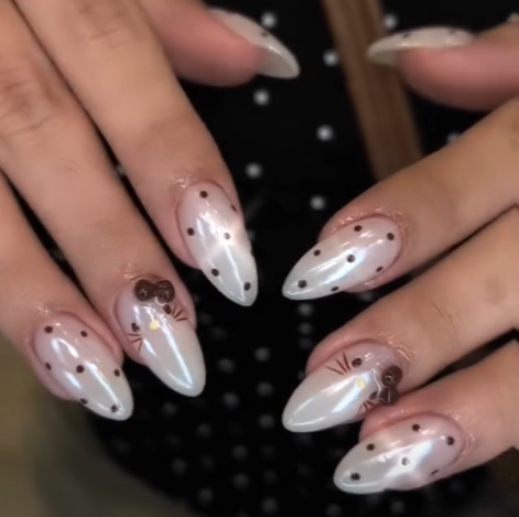 Whimsical Kit press-on nails - image 8 of 11, soft neutral almond