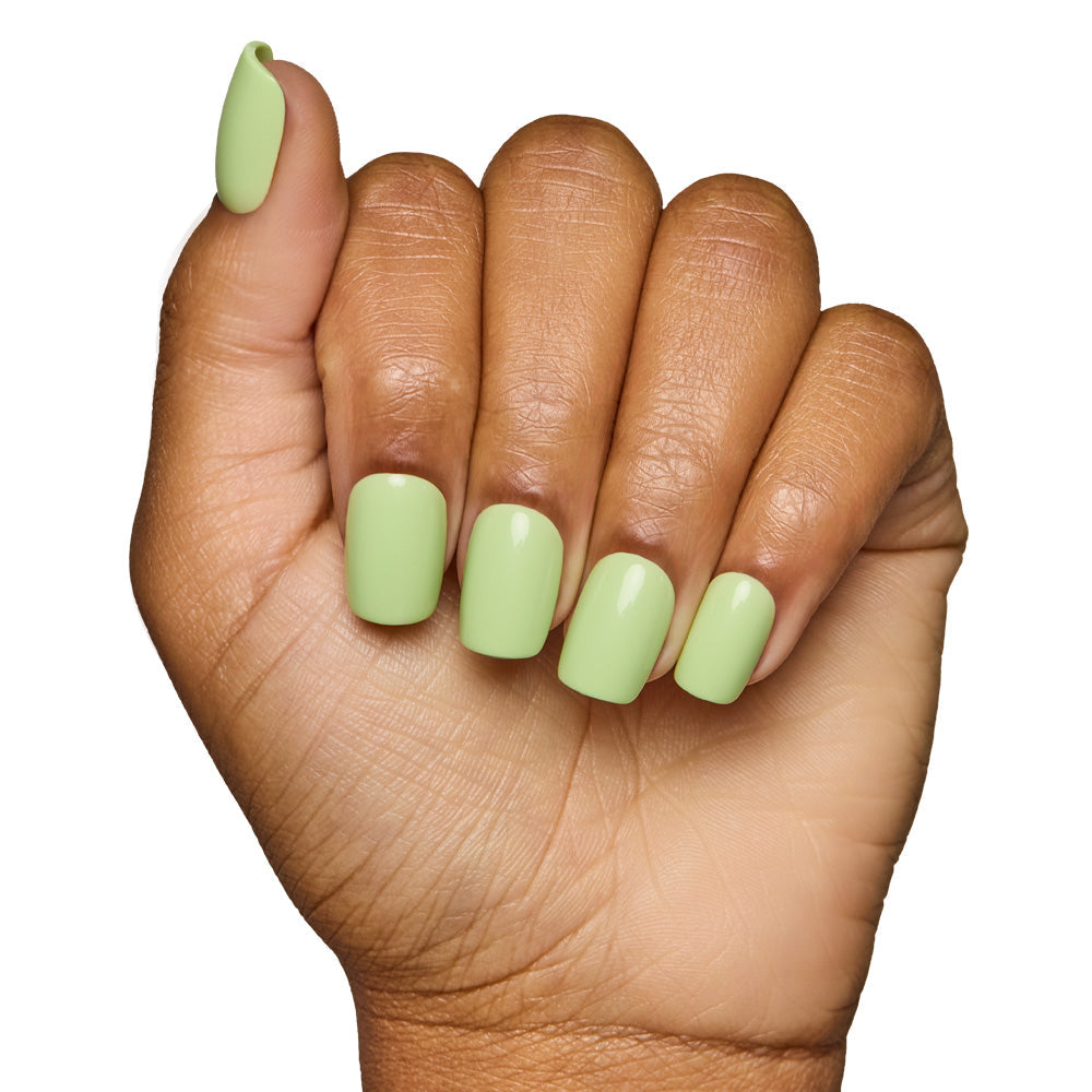 Light Sage press-on nail set - XS to L sizing, soft neutral design