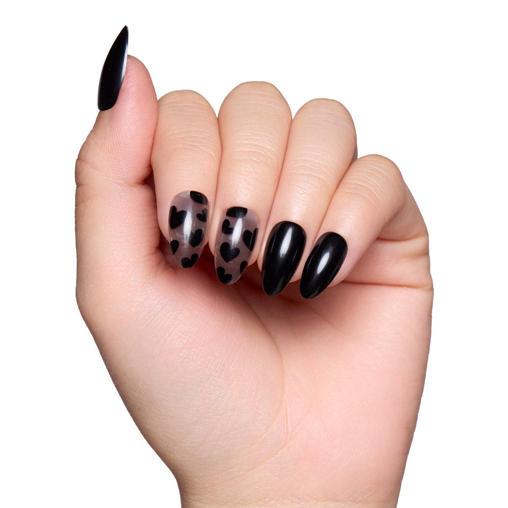 Love Me Not press-on nail set - XS to L sizing, floral design