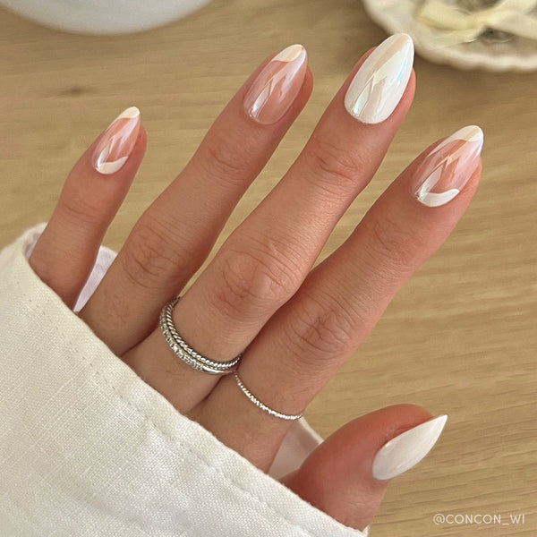 Lovey Dovey | Jelly Glaze Almond Press-Ons press-on nail set