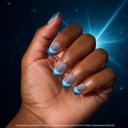 Lumos press-on nail set - XS to L sizing, cat-eye velvet design